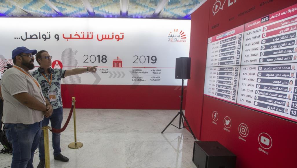 نتائج أولية مفاجئة تظهر تقدّم المرشح المستقل قيس سعيد يليه نبيل القروي في تونس