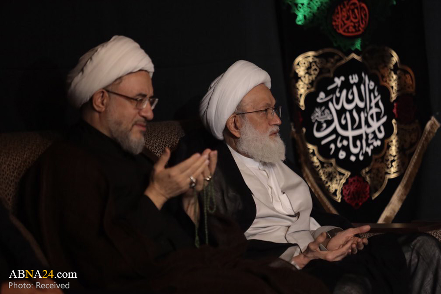 تقرير مصور/ آية الله الشيخ "عيسى قاسم" يشارك في مجلس عزاء حسيني