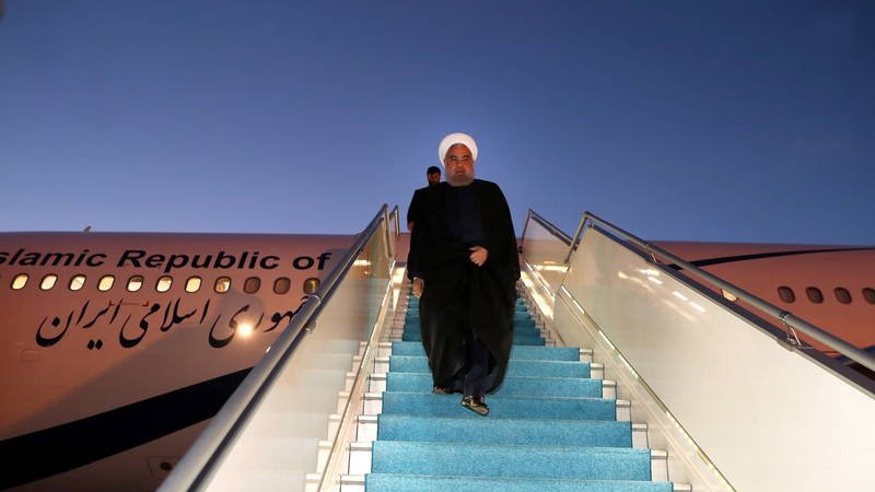 روحانی گەیشتە ئانکارا