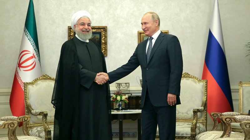 トルコにて、イランとロシアの両首脳が会談