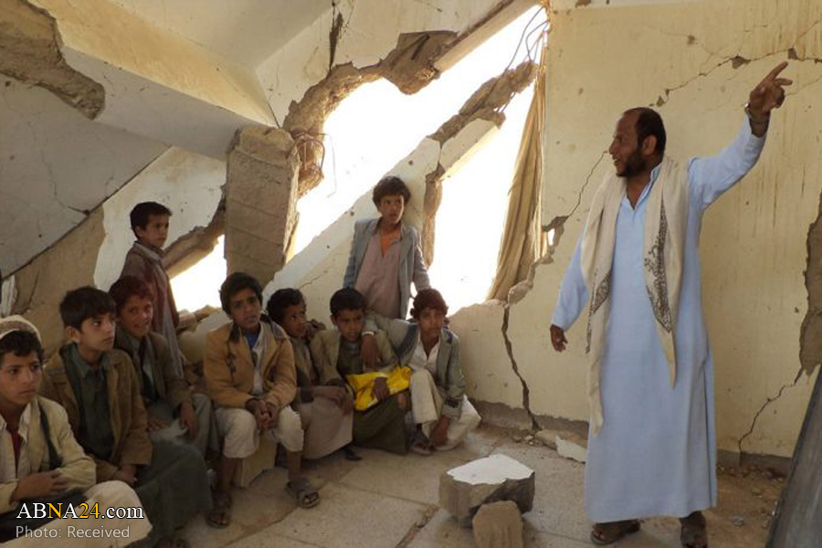 Saudi aggression destroyed 2500 schools, displaced 2 million students in Yemen
