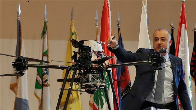  Lebanon exhibits drones used in botched Israeli raids