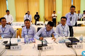 တပ္မေတာ္အပစ္ရပ္ေၾကညာမႈ ကိုးလအတြင္း ကခ်င္ေဒသတြင္ တိုက္ပြဲျဖစ္ပြားမႈလုံး၀မရွိ ၿငိမ္းခ်မ္းေရးကုိ တပ္မေတာ္က ဦးတည္လာျခင္းေၾကာင့္ဟု K