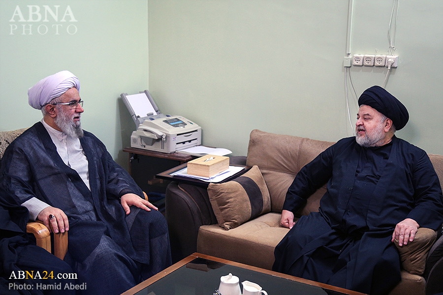 Photos: Secretary-Generals of AhlulBayt (a.s.) World Assembly meets with Ayatollah Sistani's representative in Iran