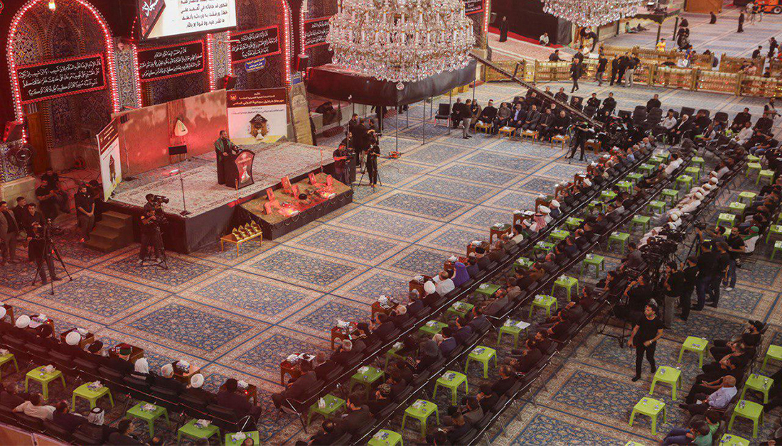 مرقد الامام الحسين (ع) يشهد انطلاق فعاليات مهرجان تراتيل سجادية الدولي السادس+(صور)