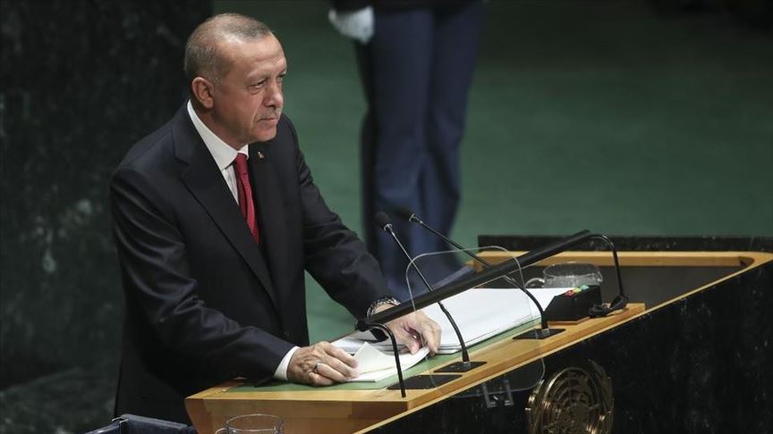 أردوغان يهاجم إسرائيل و"صفقة القرن" في الجمعية العامة للأمم المتحدة