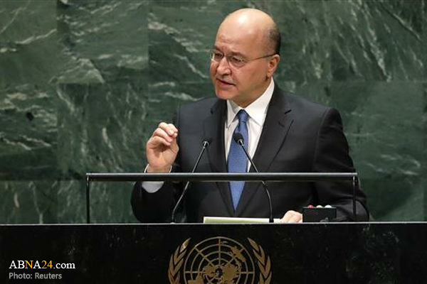 Iraqi President urges intl. help to rebuild country after Daesh rout