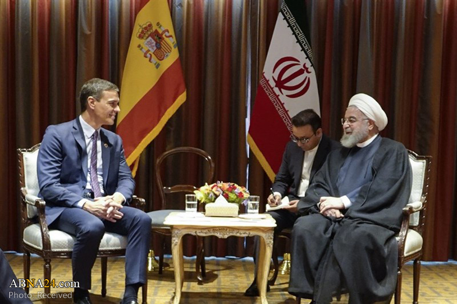 Iranian President, Spanish PM discuss promoting Tehran-Madrid ties