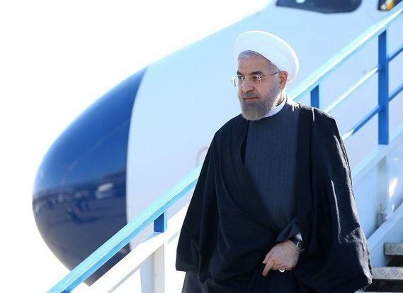 الرئيس حسن روحاني يصل طهران قادما من نيويورك