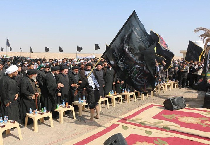 انطلاق "مسيرة الأربعين" العظيمة صوب كربلاء من آخر منطقة عراقية في الجنوب