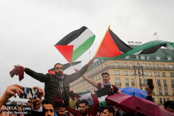 تقرير مصور/ تظاهرات في برلين الالمانية دعما للفلسطينيين 