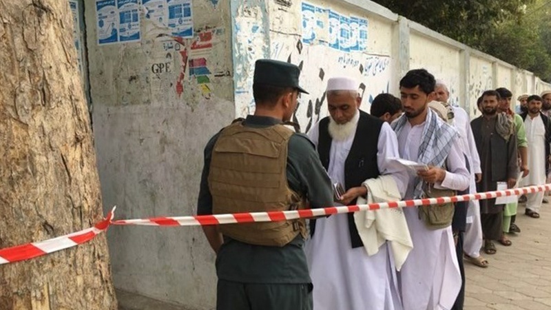 アフガニスタンで、大統領選挙が実施中