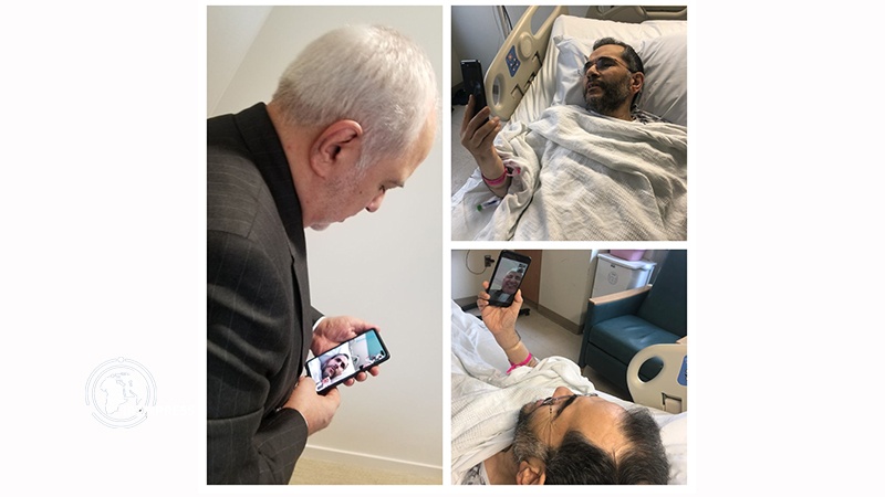 イラン外相が、ネットを介して同国国連大使を病気見舞い