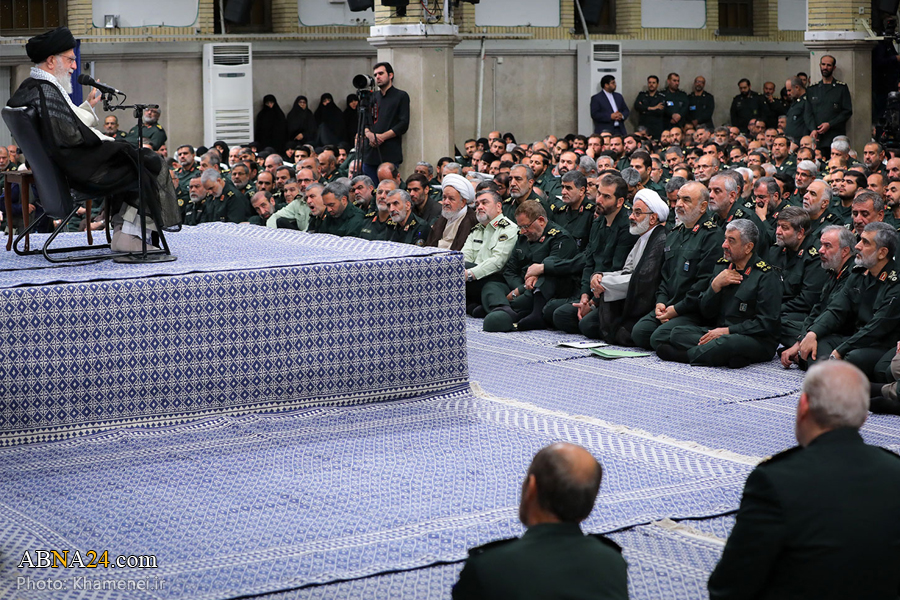 تقرير مصور/ الامام الخامنئي يستقبل قادة الحرس الثوري 