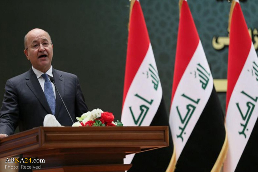 Iraqi President calls for national dialog, deplores attacks on protesters, security forces