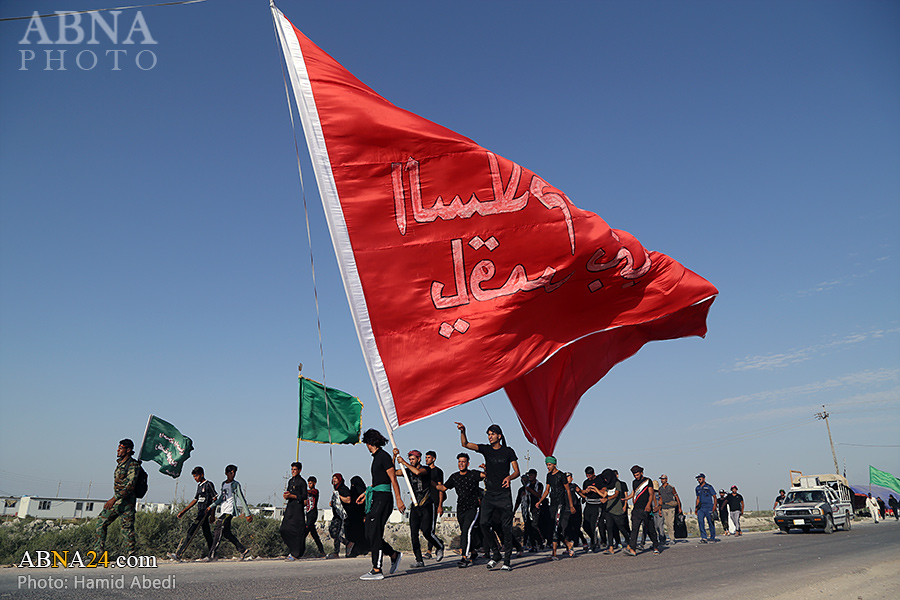 تقرير مصور/ انطلاق مسيرات أربعينية الامام الحسين (ع) من قضاء الجبايش في محافظة ذي قار