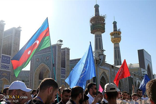Azeri pilgrimage caravan visits Imam Reza (AS) holy shrine