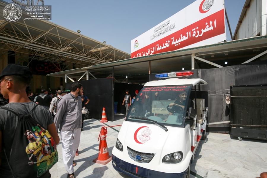 العتبة العلوية تجهز مفارزها الطبية بـ(20) طن من الأدوية لخدمة زائري أربعينية الامام الحسين (ع)