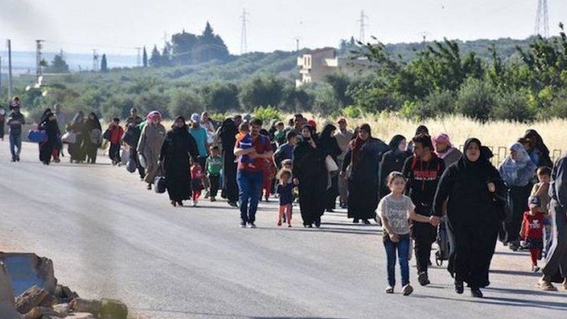 Suriyanın şimalında 200 min nəfər didərgin olub