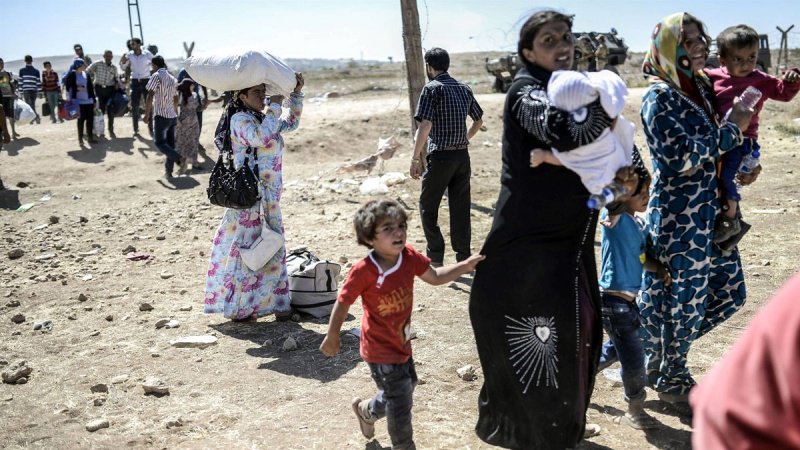 200.000 Syrer wegen türkischer Invasion auf Flucht