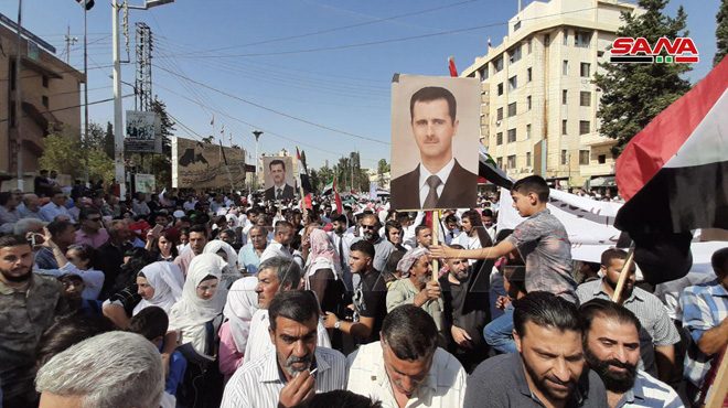 Photos: Protests in Hasaka, Qamishli against Turkish aggression
