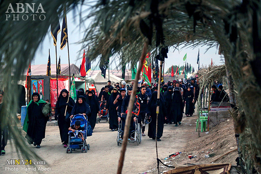 Photos: Arbaeen pilgrimage route in Al-Khidhir area in Muthanna Governorate