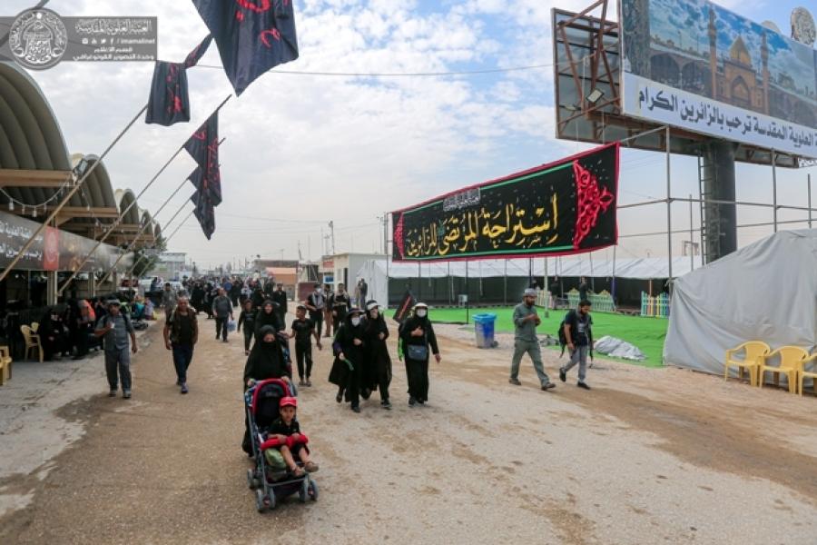 خدمات متعددة واستنفار كامل لراحة زائري الأربعين+(صور)