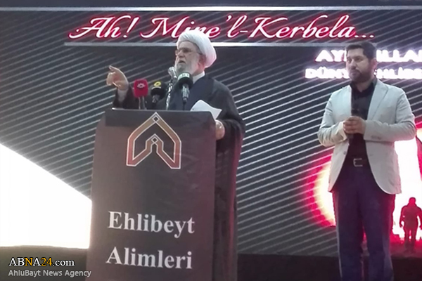 تقرير مصور/ أمين عام المجمع العالمي لأهل البيت (ع) يلقي كلمة في مؤتمر الأربعين الكبير