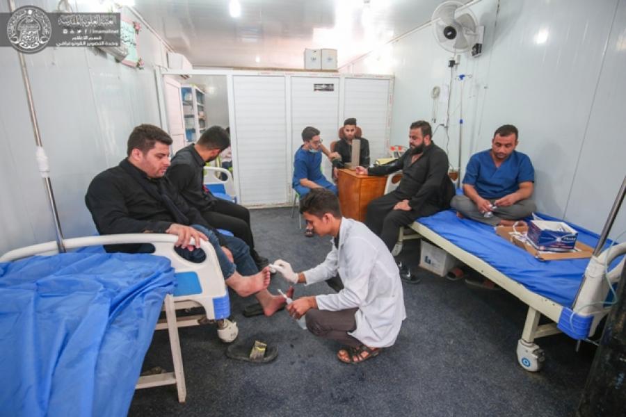 خدمات علاجية وطبية لزائري الأربعين بالتعاون مع المؤسسات الصحية والأكاديمية+(صور)