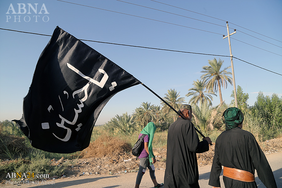 تقرير مصور/ مسيرات أربعينية الامام الحسين (ع) في مناطق محافظة بابل
