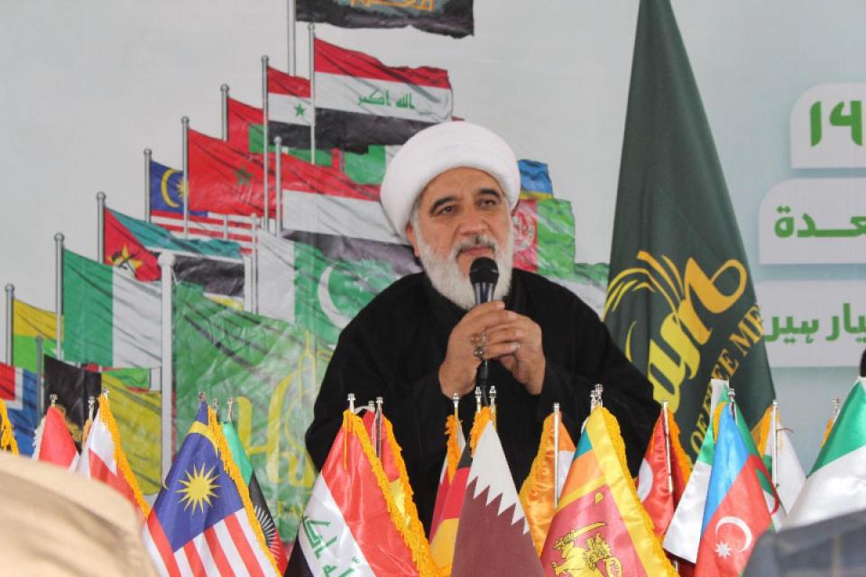 هيئة المواكب العالمية تقيم ندوة تحت شعار (نُصرتي لكم مُعدّة) على طريق (يا حسين)+(صور)