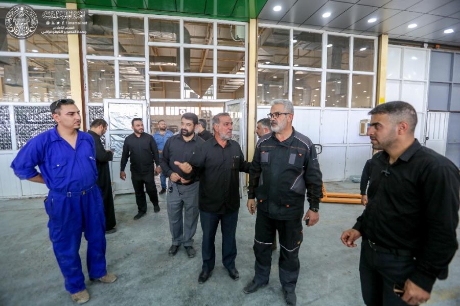 اللجنة العليا المشرفة على زيارة الأربعين تتفقد مواقع الضيافة والاستراحة المعدة لخدمة زائري الأربعين+(صور)
