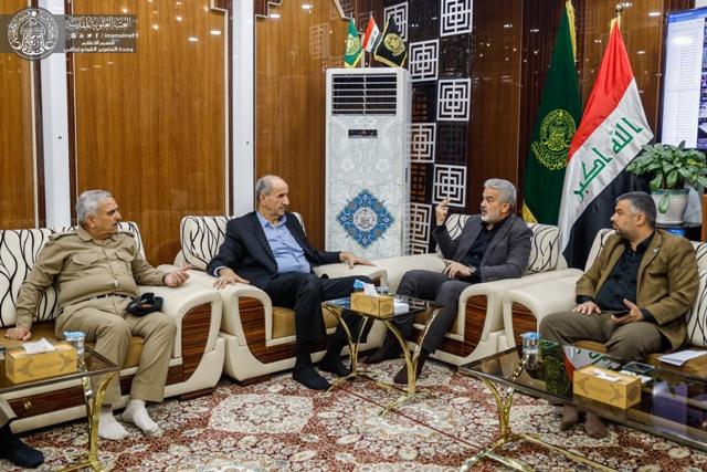 العتبة العلوية تناقش مجمل الخطط الخدمية والامنية مع وكيل وزير الداخلية لشؤون الأمن الاتحادي