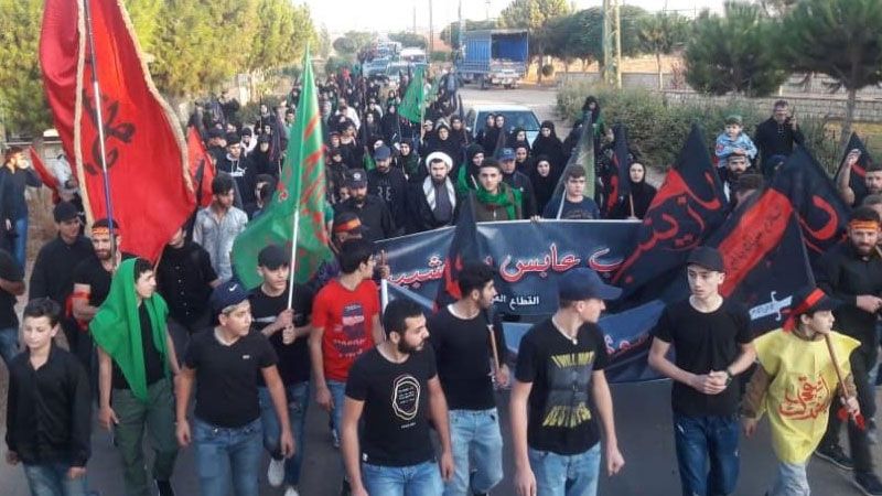 تظاهرات بلبنان لم تمنع المشاية في أربعينية الامام الحسين (ع) 