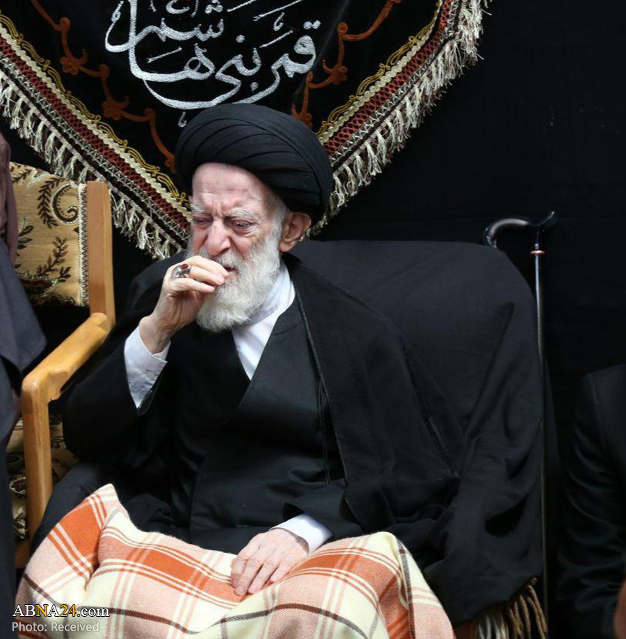 تقرير مصور/ مجلس عزاء بمناسبة أربعينية الامام الحسين (ع) في مكتب آية الله "شبيري زنجاني"