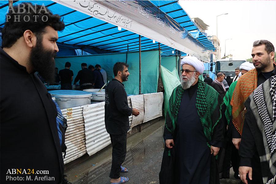 تقرير مصور/ أمين عام المجمع العالمي لأهل البيت (ع) يتفقد "موكب محسنين" الكيلاني في كربلاء المقدسة
