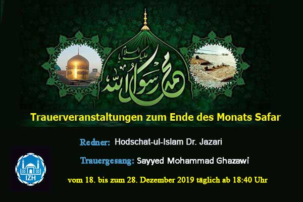 Trauerveranstaltungen zum Ende des Monats Safar
