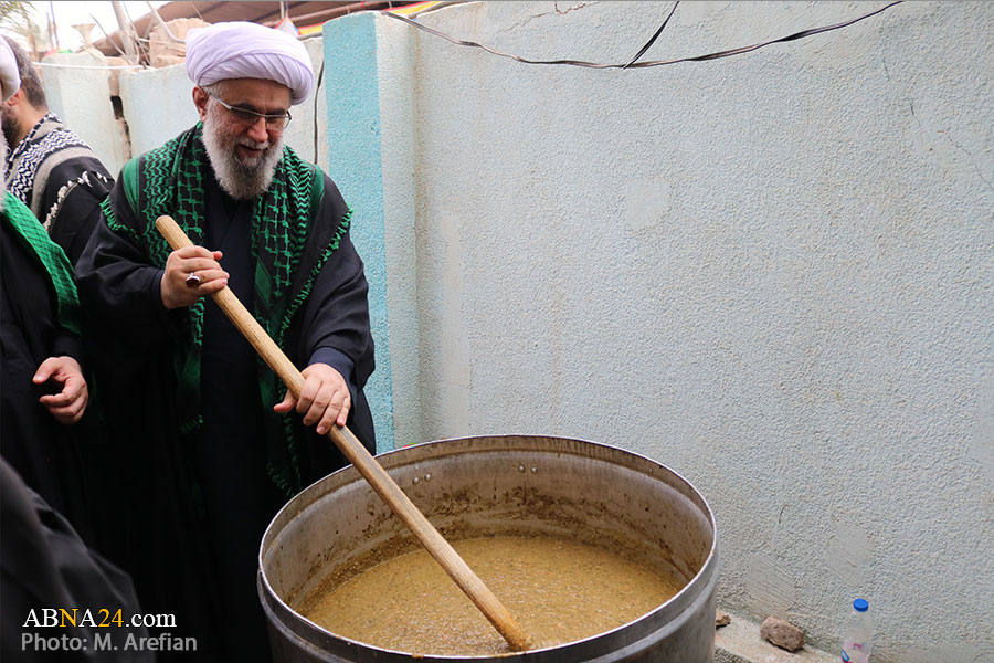 Photos: Ayatollah Ramazani visits Rasht's "Fatemeh Okhra" moukeb in Karbala