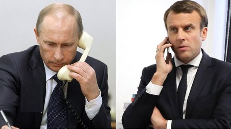 Putin ve Macron telefonda Suriye'yi görüştü