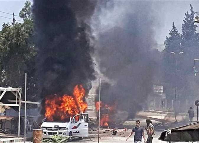 انفجار مفخخة بمدينة "تل أبيض" في ريف الرقة شمال سوريا