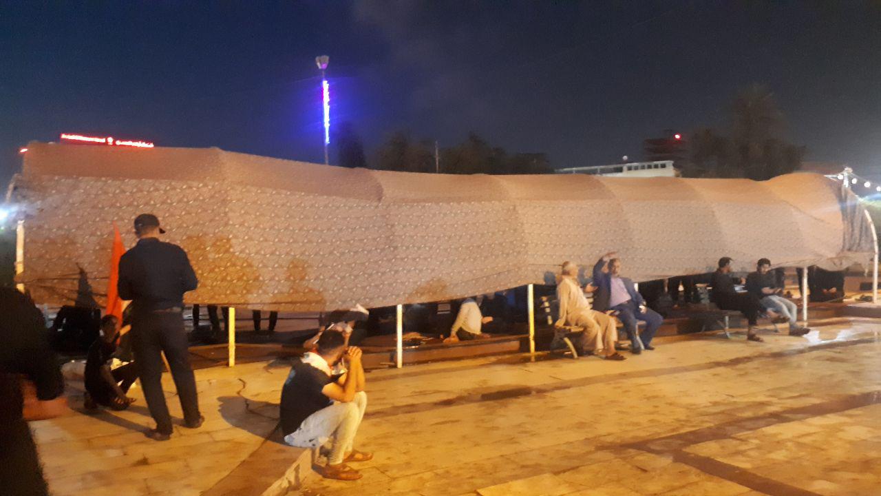 نصب سرادق واعتصام مفتوح في كربلاء بعد تظاهرة احتجاجية ضد الفساد وتطالب بالاصلاح 