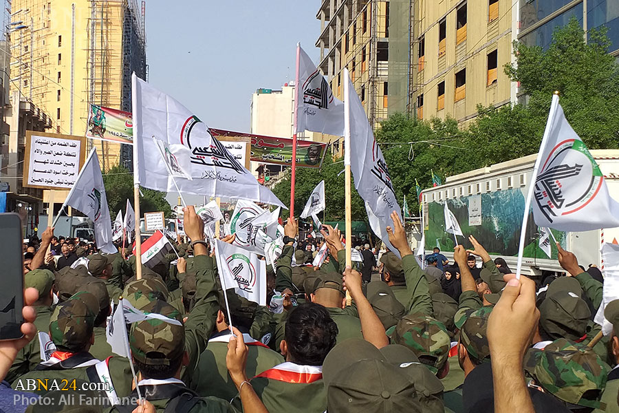 Photos: Iraq's Hashd al-Shaabi mourning procession during Arbaeen pilgrimage