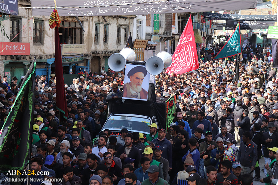 Photos: Mourning procession for demise of Islam Prophet, Imam Hassan’s martyrdom in Kargil, India