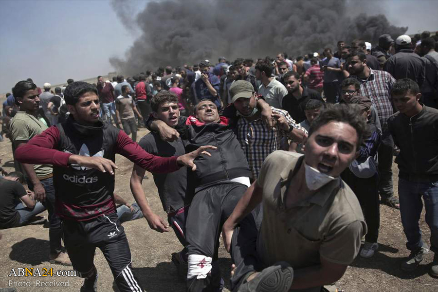 Israeli forces injure 96 Palestinians at Gaza border