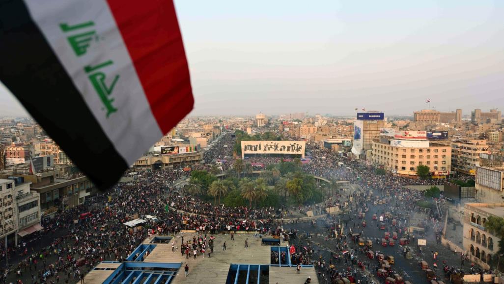 المتظاهرون ينظّمون اضراباً اجبارياً’ في بغداد وعدد من المحافظات 