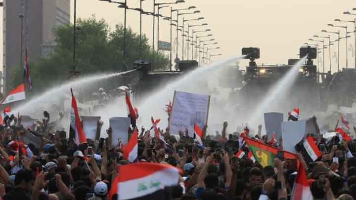 قتلى وجرحى في مظاهرات بغداد 