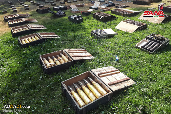 Syrian forces find huge amounts of weapons, ammunition in Damascus, Daraa, Hama (+Photos)