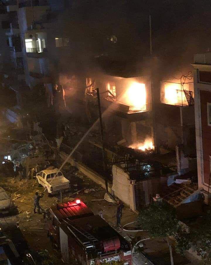 شهداء وجرحى بعدوان إسرائيلي استهدف مبنى مدنيا في دمشق+(صور)