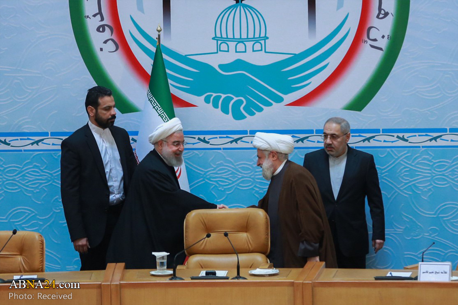 Berita Bergambar: Presiden Rouhani Beri Ucapan Di Upacara Pembukaan Persidangan Wahdat