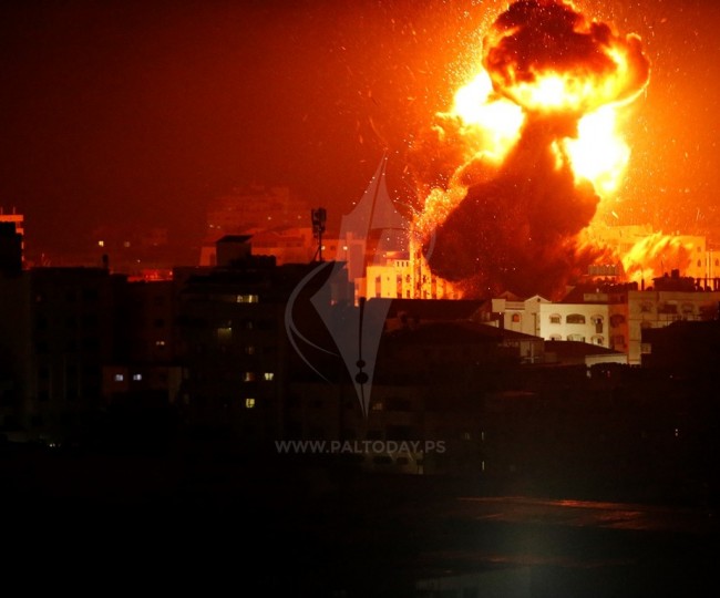 طائرات الاحتلال تقصف مواقع للمقاومة الفلسطينية بأكثر من 8 صواريخ